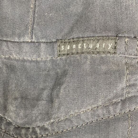 Sanctuary black color convertible cropped pants size 24 - Picture 4 of 9